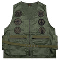 Papillon Jacquard Sateen Radio Vest - Olive