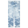Patterned Bleach Baggy Jeans - Light Wash