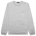 Pocket Logo L/S T-Shirt - Top Grey