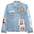Portrait Denim Jacket - Multi