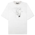 Portrait Pencil Over Tee - Off White/Grey