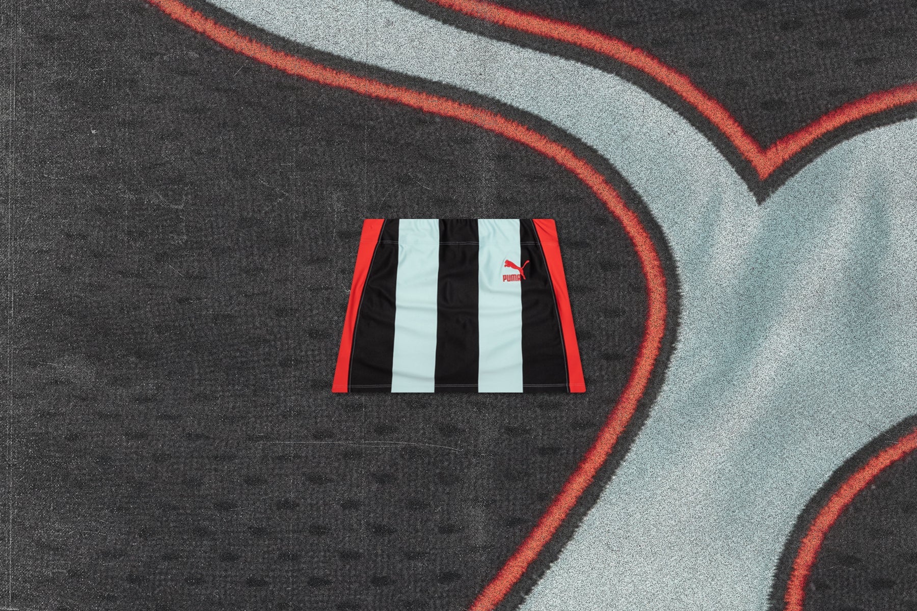 Puma x Dua Lipa Women's Striped Mini Skirt - Blue