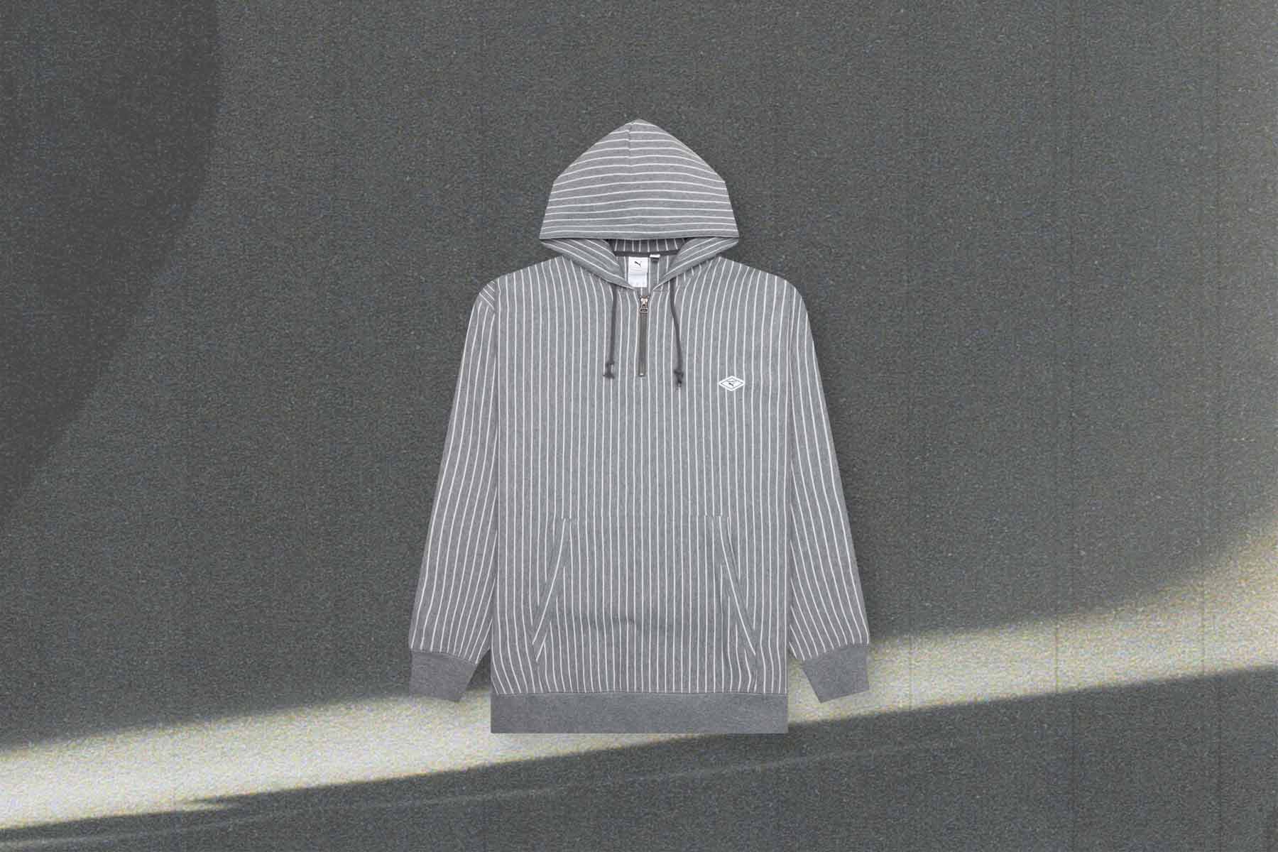 Puma x Nanamica Striped Hoodie - Grey
