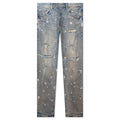 Purple Denim P001 - Light Indigo Pant Grey Coated