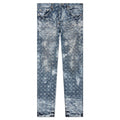 P001 - Super Heavy Waxed Indigo Jacquard Monogram