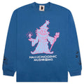 Hallucinogenic Wiz L/S Tee - Vallarta Blue