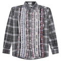 Rebuild Flannel Ribbon Shirt Reflection - Grey/White