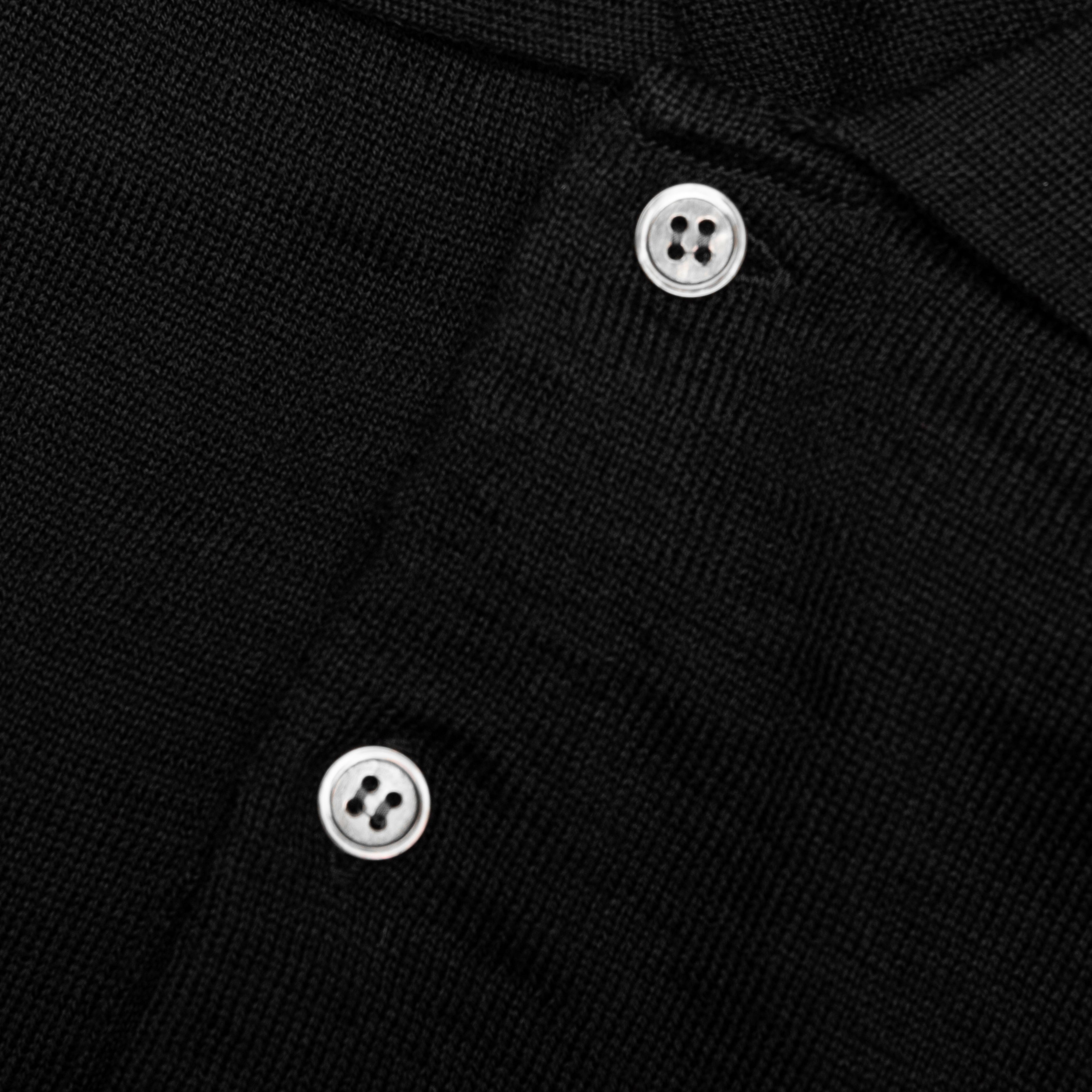 Red Emblem S/S Polo Neck - Black