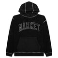 Reverse Arc Hoodie - Washed Black
