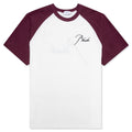 Raglan Tee - Bordeux/White
