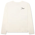 Reverse L/S Tee - Vintage White