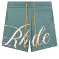 Script Logo Knit Short - Ivory/Spa