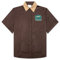 Twill Stripe Mechanic Shirt - Brown/Tan