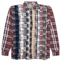 Ribbon Wide Flannel Shirt - Assorted