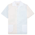 Short Sleeve Pocket Shirt - White/Cream/Light Blue