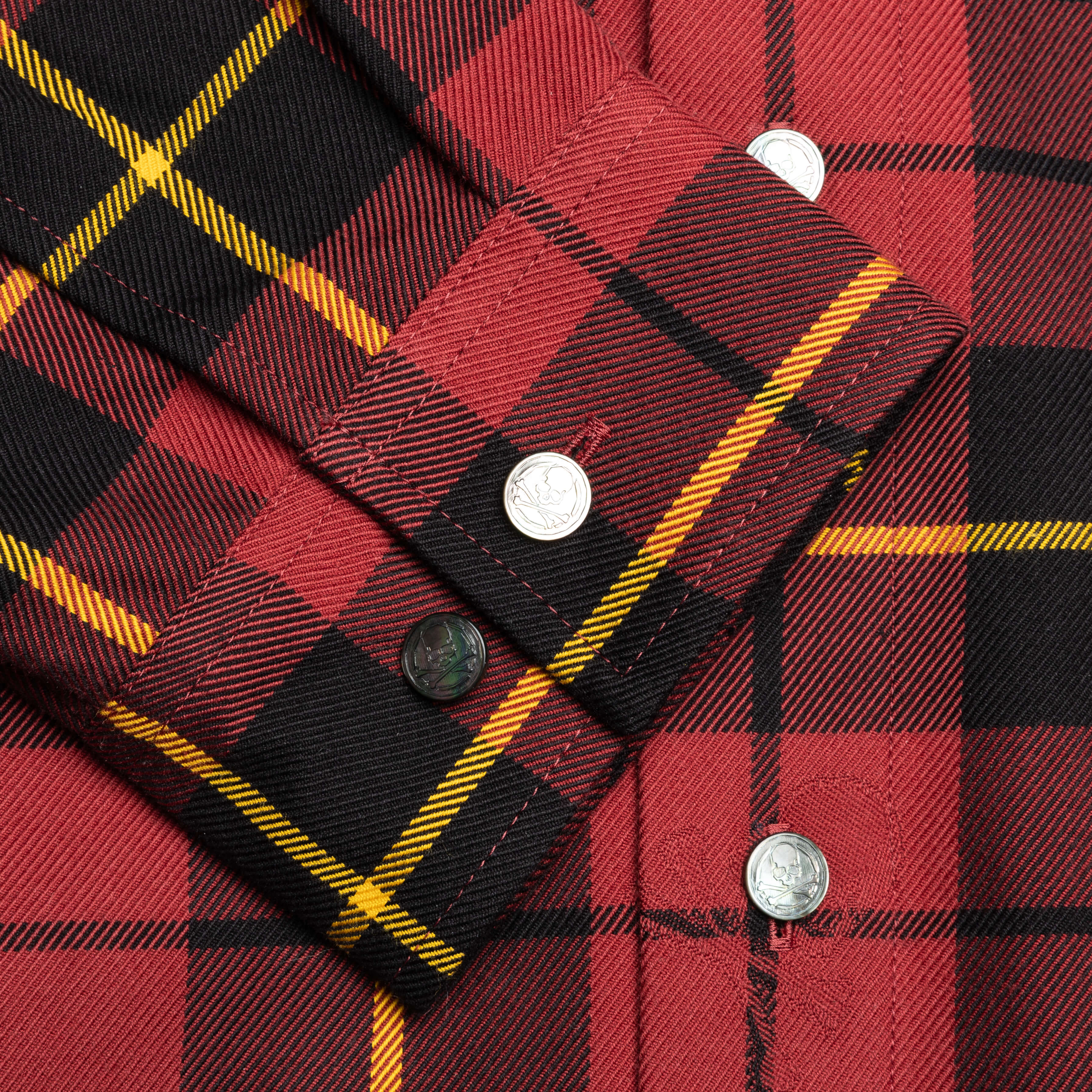 Plaid Long Sleeve Woven Shirt - Burgundy Plaid