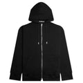 Zip Skull Knitted Hoodie - Black