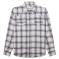 Shadow Plaid Western Shirt - Dusk