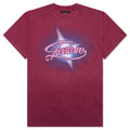 Shimmer Tee - Maroon