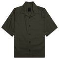 Boxy Fit Hawaiian Shirt - Khaki