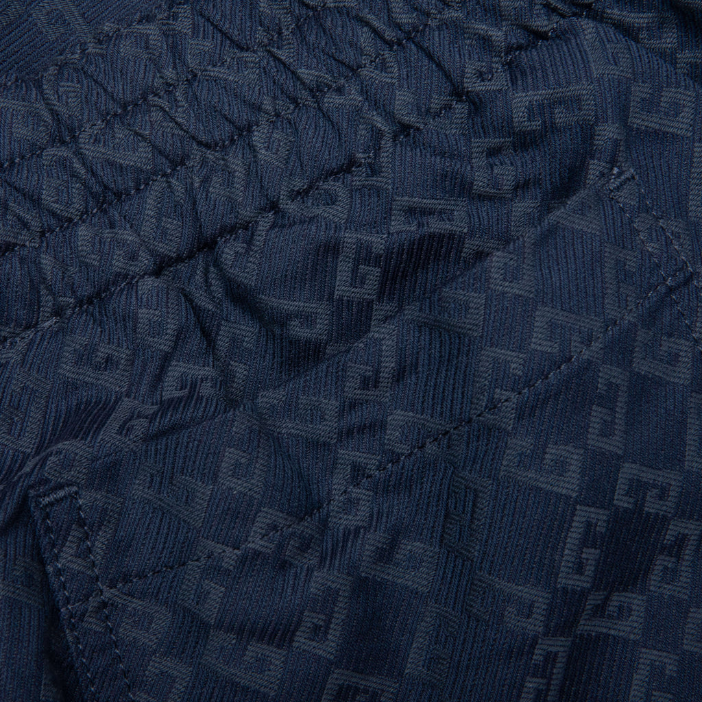Shiny Monogram 72 Denim Bermuda Shorts - Grey/Blue