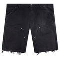 Stud Denim Shorts - Black