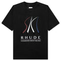 Ski Slope Tee - Vtg Black