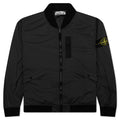 Skin Touch Nylon Bomber Jacket - Charcoal