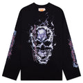 Skull L/S Tee - Black/Silver