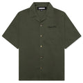 Solid Color Hawaiian S/S Shirt - Olive Drab