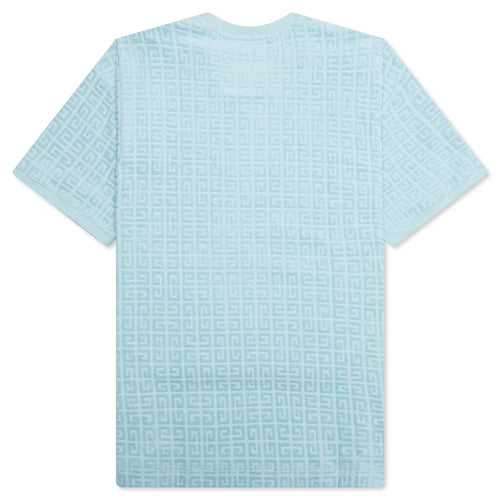 4G Cotton Towelling T-Shirt - Sky Blue