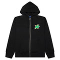 Star A Zip Up Hoodie - Black