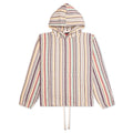Stitch Poncho Hoodie - Ecru