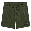 Econyl Regenerated Nylon Swim Trunks - Olive Green