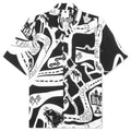 Strada Silk Shirt - Black/White