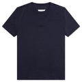 Upside Down Logo T-Shirt  - Blue/Tonal Embroidery