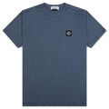 Compass Patch Logo S/S T-Shirt - Avio Blue