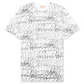 Scribble Motif T-Shirt - Lily White
