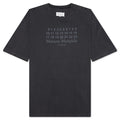 Number Logo Cotton T-Shirt - Washed Black