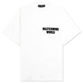 Spray Paint Knit T-Shirt - White