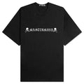 Boxy Logo Knit T-Shirt - Black