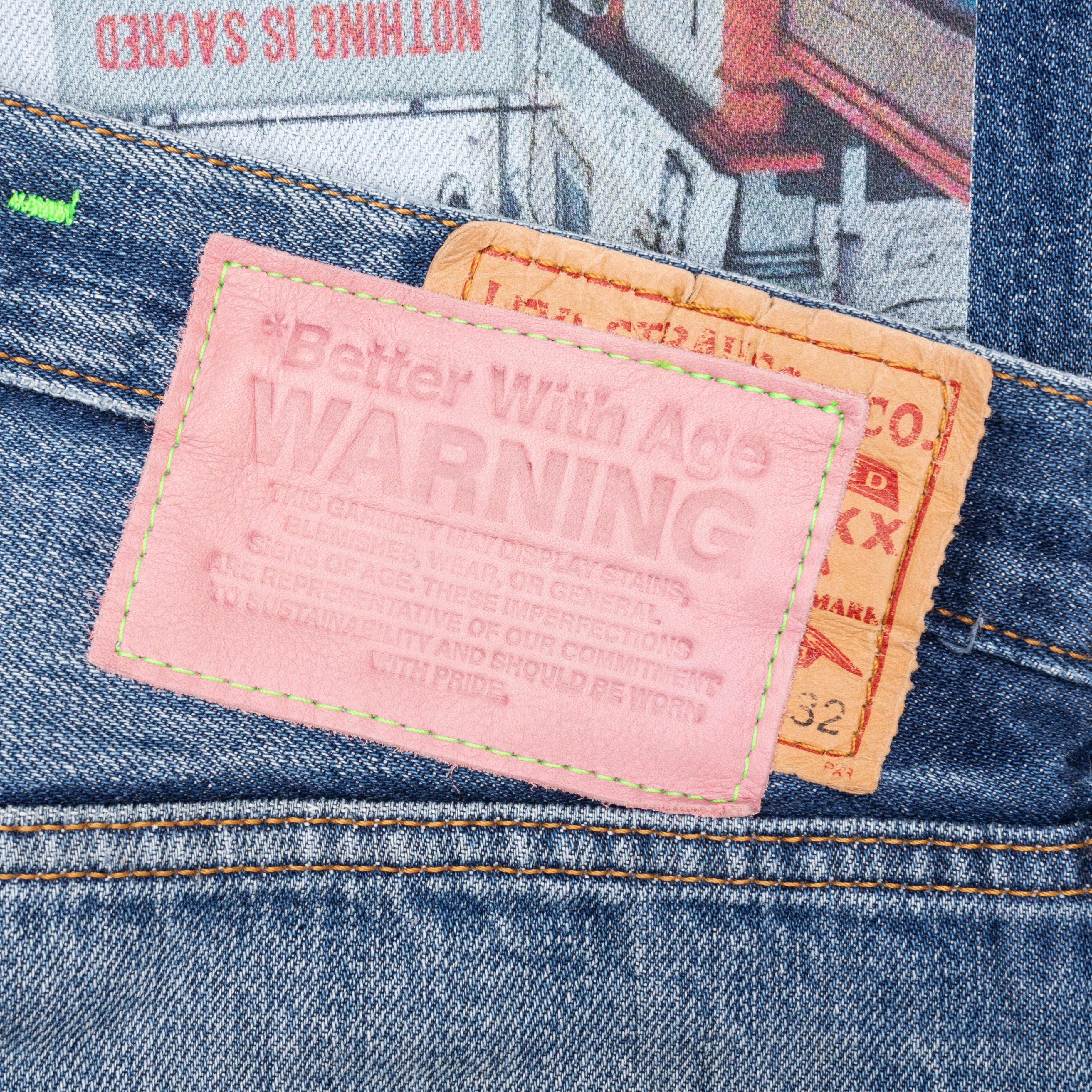 Tabloid Denim Pants - Indigo