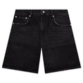 Tailored Denim Shorts - Black