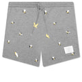 Sweat Shorts w/ Emb Birds - Medium Grey