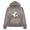 Tonal Beware Hoodie - Cement