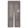 Tonal Beware Open Bottom Sweatpants - Cement