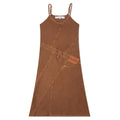 Women's Twisted Strappy Dress - Caramel