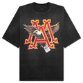 Vintage Ma Eagle Oversized Tee - Black