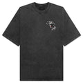 Vintage Panther Oversized Tee - Black