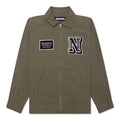 Washed Zip Work Jacket - Olive Drab